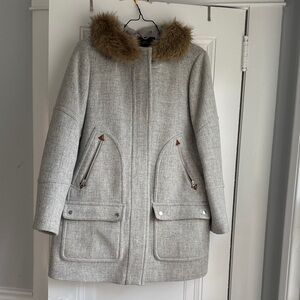 J. Crew Chateau parka in Italian stadium-cloth wool size 18 gray
